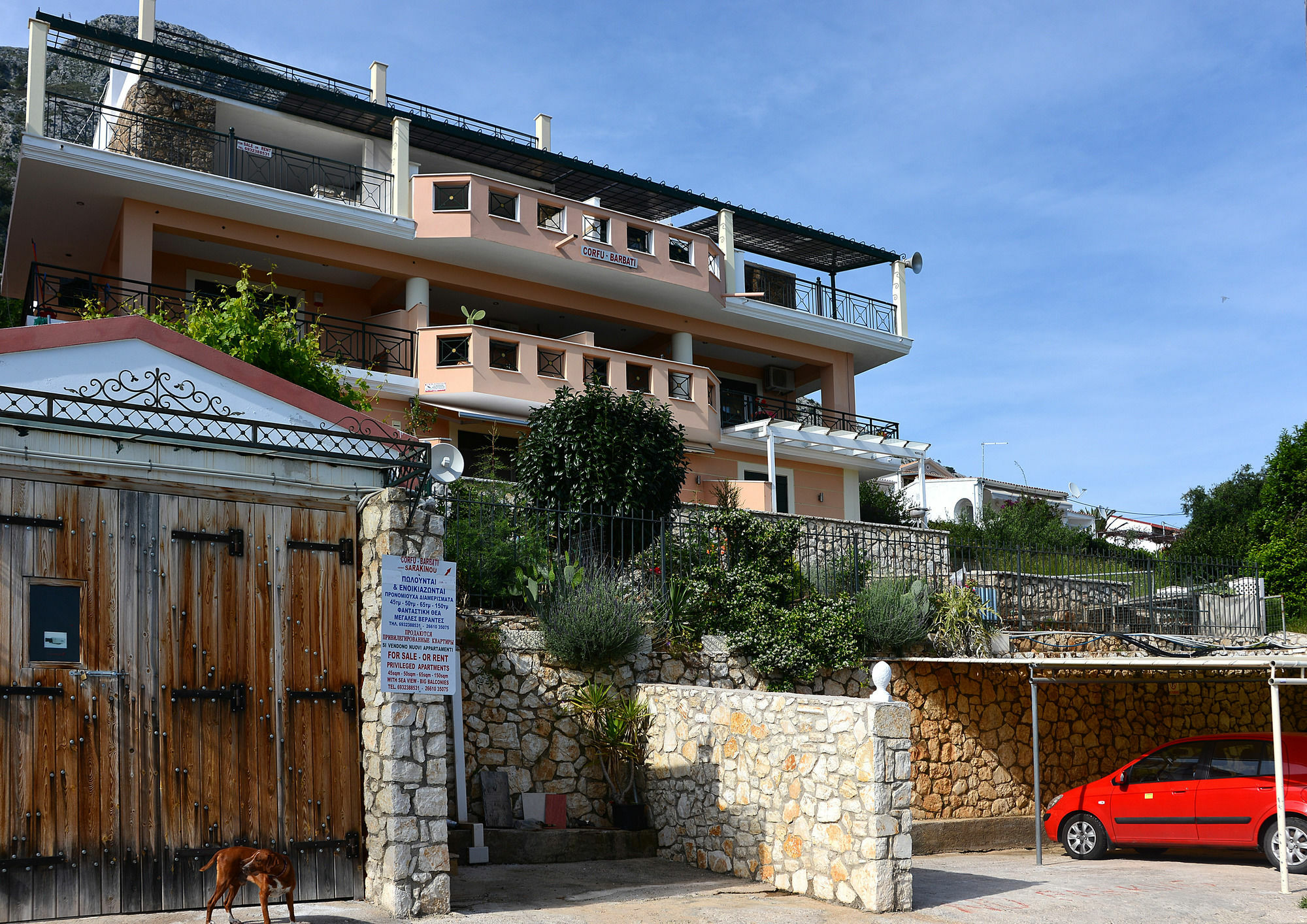 Sarakinos Apartments Barbati Ngoại thất bức ảnh